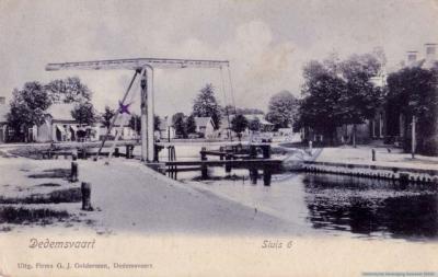 Dedemsvaart Sluis 6, buurtschapsgezicht, ca. 1910