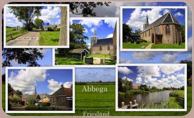 Abbega, collage van dorpsgezichten (© Jan Dijkstra, Houten)