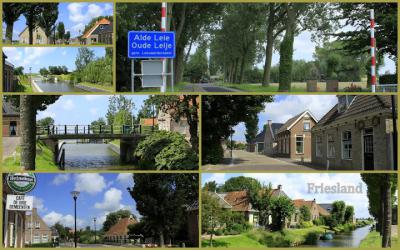 Alde Leie, collage van dorpsgezichten (© Jan Dijkstra, Houten)