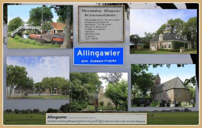 Allingawier, collage van dorpsgezichten (© Jan Dijkstra, Houten)
