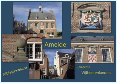 Ameide is een dorp in de provincie Utrecht (t/m 2018 provincie Zuid-Holland), in de streek Alblasserwaard, gemeente Vijfheerenlanden. Het was een zelfstandige gemeente t/m 1985. In 1986 over naar gemeente Zederik, in 2019 over naar gem. Vijfheerenlanden.
