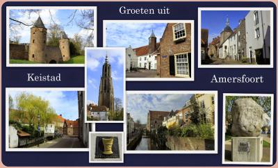 Amersfoort, collage van stadsgezichten (© Jan Dijkstra, Houten)