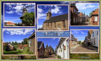 Anjum is een dorp in de provincie Fryslân, gemeente Noardeast-Fryslân. T/m 1983 gemeente Oostdongeradeel. In 1984 over naar gemeente Dongeradeel, in 2019 over naar gemeente Noardeast-Fryslân. (© Jan Dijkstra, Houten)