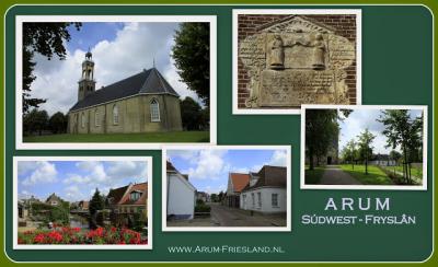 Arum, collage van dorpsgezichten (© Jan Dijkstra, Houten)