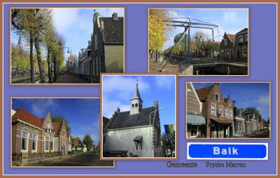 Balk, collage van dorpsgezichten (© Jan Dijkstra, Houten)