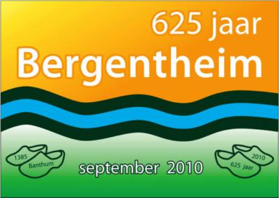 In 2010 is het 625-jarig bestaan van Bergentheim gevierd; met name de maand september was vol met feestelijke activiteiten voor jong en ouder. Bergentheimer Wim Welleweerd heeft een logo en vlag voor het 625-jarig bestaan ontworpen.