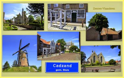 Cadzand, collage van dorpsgezichten (© Jan Dijkstra, Houten)