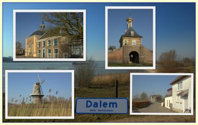 Dalem, collage van dorpsgezichten (© Jan Dijkstra, Houten)