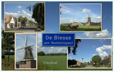 De Blesse, collage van dorpsgezichten (© Jan Dijkstra, Houten)