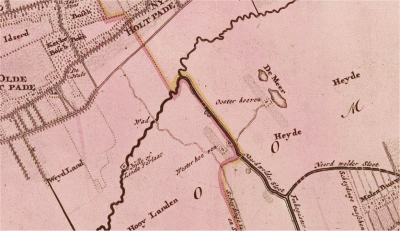 Op de kaart van 1718 is op het grondgebied van het huidige dorp De Hoeve nog slechts sprake van de boerderijen Wester hoeven en Ooster hoeven.