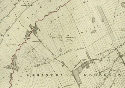 In 1850 is de nederzetting op het grondgebied van het huidige dorp De Hoeve nog maar nauwelijks gegroeid, tot slechts een handvol panden. Het Oosterhoevermeer is dan net ingepolderd (1849).