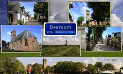 Dearsum, collage van dorpsgezichten (© Jan Dijkstra, Houten)