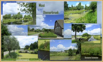 Het vroegere dorpje Diemerbrug is genoemd naar een brug in Diemen, maar Diemerbroek is niet genoemd naar het 'broek' bij Diemen. Het ligt nl. bij het dorpje Papekop in de gem. Oudewater. (© Jan Dijkstra, Houten)