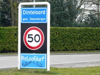 Dinteloord is een dorp in de provincie Noord-Brabant, in de regio West-Brabant, en daarbinnen in de streek Baronie en Markiezaat, gemeente Steenbergen. T/m 1996 gemeente Dinteloord en Prinsenland. Tijdens carnaval heet het dorp Peeloofdurp.