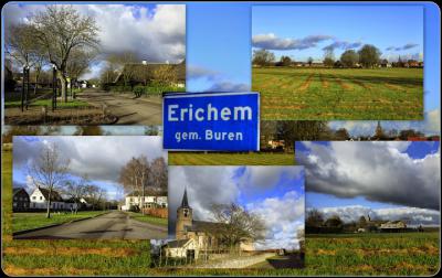 Erichem, collage van dorpsgezichten (© Jan Dijkstra, Houten)