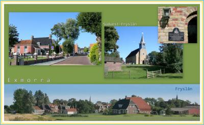 Exmorra, collage van dorpsgezichten (© Jan Dijkstra, Houten)