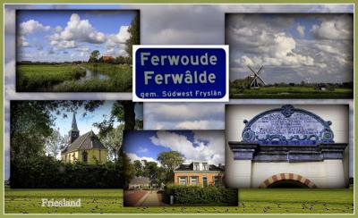 Ferwoude, collage van dorpsgezichten (© Jan Dijkstra, Houten)