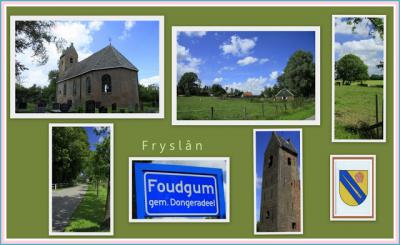 Foudgum, collage van dorpsgezichten (© Jan Dijkstra, Houten)