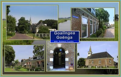 Goënga, collage van dorpsgezichten (© Jan Dijkstra, Houten)