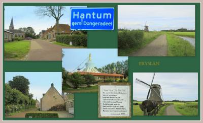 Hantum, collage van dorpsgezichten (© Jan Dijkstra, Houten)