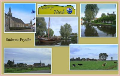 Heeg, collage van dorpsgezichten (© Jan Dijkstra, Houten)