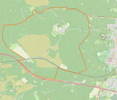 Het huidige dorpsgebied van Hoog Soeren - begrensd door de oranje lijn - omvat het gelijknamige dorp plus de buurtschap Assel. Tot 2004 vielen ook de buurtschappen Radio Kootwijk en Hoog Buurlo er onder. In 2004 zijn die van het dorpsgebied afgesplitst.