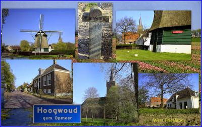Hoogwoud, collage van dorpsgezichten (© Jan Dijkstra, Houten)