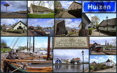 Huizen, collage van dorpsgezichten (© Jan Dijkstra, Houten)