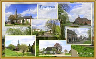 Kesteren, collage van dorpsgezichten (© Jan Dijkstra, Houten)