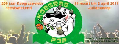 De Koegrassers hebben het 200-jarig bestaan van Polder Koegras, in 2017, groots gevierd met een heel weekend Koegraspop.