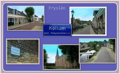 Kollum, collage van dorpsgezichten (© Jan Dijkstra, Houten)