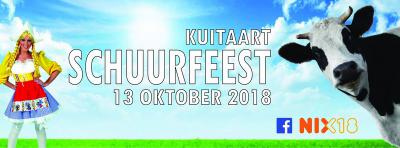Tijdens het jaarlijkse Schuurfeest in Kuitaart (op een zaterdag in oktober) gaat het dak er (figuurlijk) af