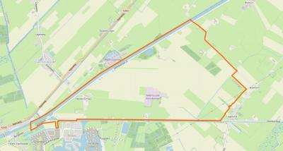 Dit is het W buitengebied van het dorp Lageland, oftwel de Polder Lageland, tegenwoordig ook bekend als Meerstad-Noord. Dit gebied is in 2017 door een grenscorrectie overgegaan van de gemeente Slochteren naar de gemeente Groningen. (© OpenStreetMap)