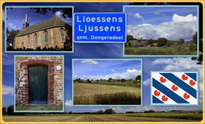 Lioessens, collage van dorpsgezichten (© Jan Dijkstra, Houten)