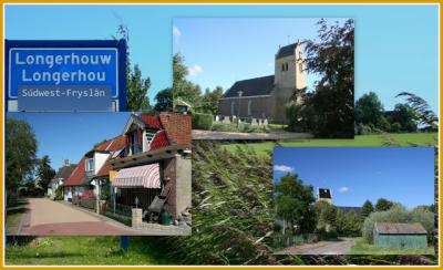 Longerhouw, collage van dorpsgezichten (© Jan Dijkstra, Houten)