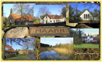 Maarn, collage van dorpsgezichten (© Jan Dijkstra, Houten)
