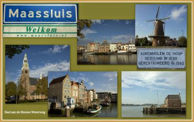 Maassluis, collage van stadsgezichten (© Jan Dijkstra, Houten)