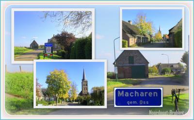 Macharen, collage van dorpsgezichten (© Jan Dijkstra, Houten)