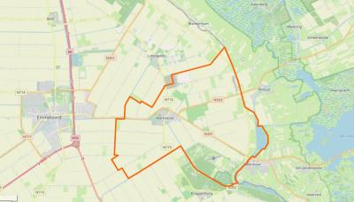 Marknesse ligt O van Emmeloord en grenst in het N aan Luttelgeest, in het O aan de Overijsselse stadjes Blokzijl en Vollenhove en in het Z aan Kraggenburg.