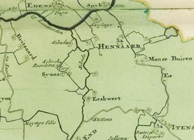 Op de Schotanuskaart uit ca. 1700 wordt de buurtschap die tegenwoordig als Monsamabuorren wordt gespeld, vermeld als Monse Buiren