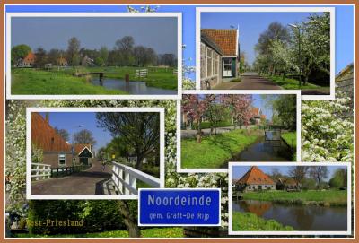 Noordeinde, collage van dorpsgezichten (© Jan Dijkstra, Houten)
