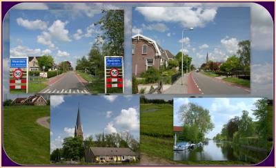 Noorden, collage van dorpsgezichten (© Jan Dijkstra, Houten)