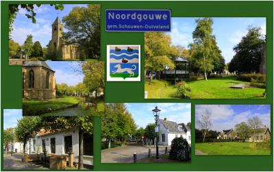 Noordgouwe, collage van dorpsgezichten (© Jan Dijkstra, Houten)