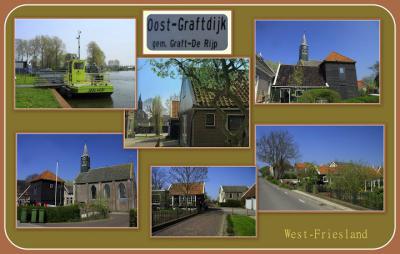 Oost-Graftdijk, collage van dorpsgezichten (© Jan Dijkstra, Houten)