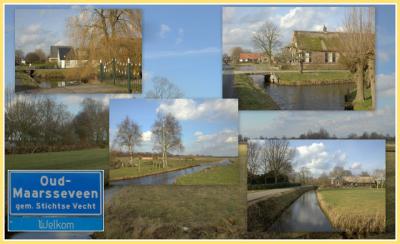Oud-Maarsseveen, collage van buurtschapsgezichten (© Jan Dijkstra, Houten)