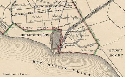 Het gebied Oude en Nieuwe Struiten, in 1855 opgegaan in de gemeente Nieuw-Helvoet, is hier anno 1866 goed te zien als een toen nog altijd nauwelijks bebouwd gebied ZO van Hellevoetsluis. Tegenwoordig is het gebied bebouwd met woonwijken van die stad.