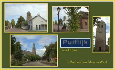 Puiflijk, collage van dorpsgezichten (© Jan Dijkstra, Houten)