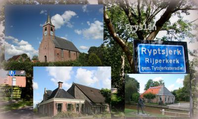 Ryptsjerk, collage van dorpsgezichten (© Jan Dijkstra, Houten)