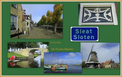 Sloten, collage van stadsgezichten (© Jan Dijkstra, Houten)