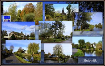 Sluipwijk, collage van dorpsgezichten (© Jan Dijkstra, Houten)